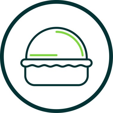 Makaronlar pasta web simgesi, vektör illüstrasyonu 