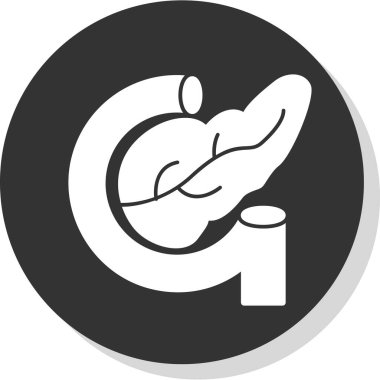 Mide işaretinin vektör çizimi