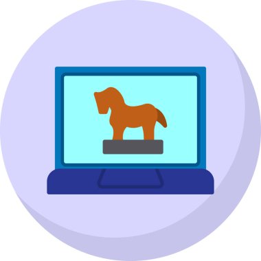 Köpek. Web simgesi basit illüstrasyon