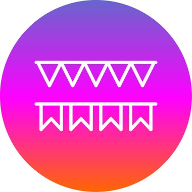 Dekoratif bayrakların vektör çizimi