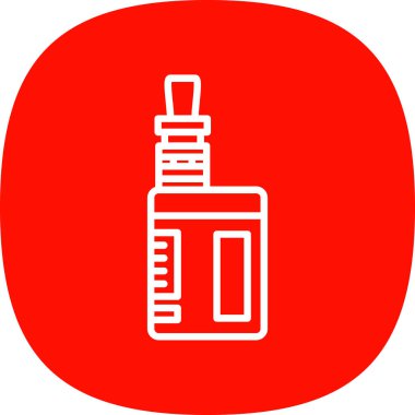 Sıvı bir şişenin vektör çizimi