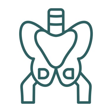 İnsan gövdesi simgesinin vektör illüstrasyonu