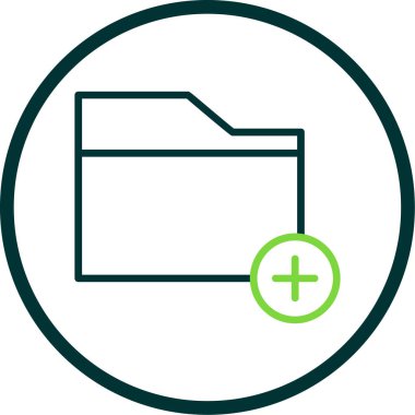 klasör web simgesi, vektör çizim