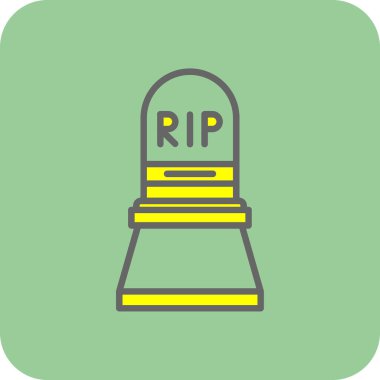 mezar simgesi vektör illüstrasyonu