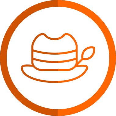 Şapka. Web simgesi basit illüstrasyon