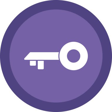 anahtar simgesi, vektör illüstrasyonu basit tasarım