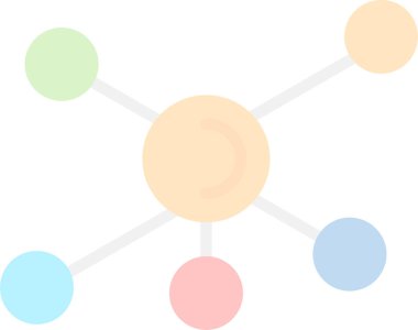 sosyal ağ kavramı vektör çizim