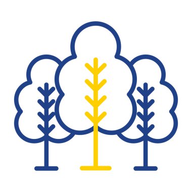 forest icon, vector illustration simple design