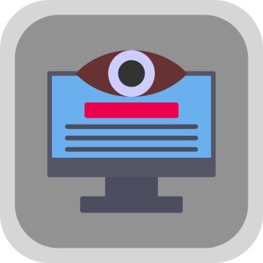 Göz. Web simgesi basit illüstrasyon