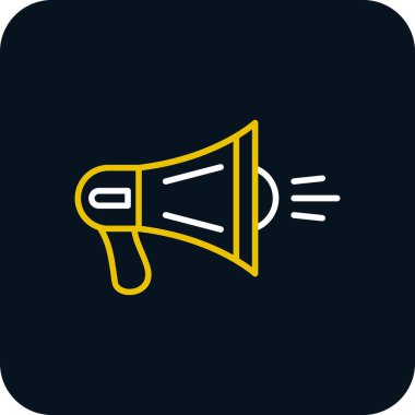 megafon simgesi, vektör illüstrasyonu basit tasarım