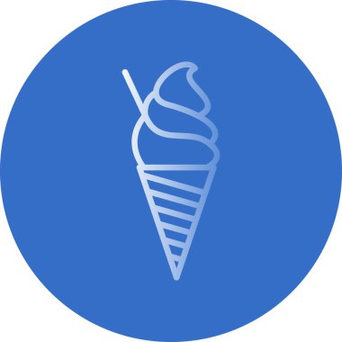 dondurma simgesi, vektör illüstrasyonu 