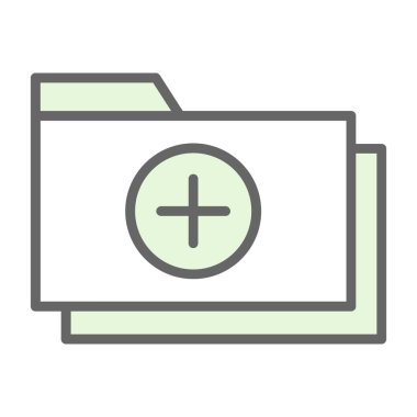 klasör web simgesi, vektör çizim