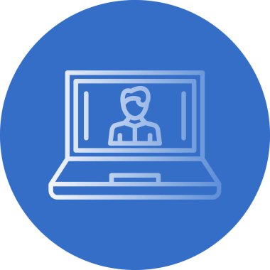 Bilgisayar. Web simgesi basit illüstrasyon