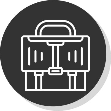  Evrak Çantası'nı web simge vektör çizim 