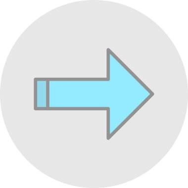 ok simgesi, vektör illüstrasyonu 