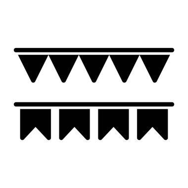 Dekoratif bayrakların vektör çizimi