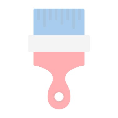 fırça web simgesi basit illüstrasyon