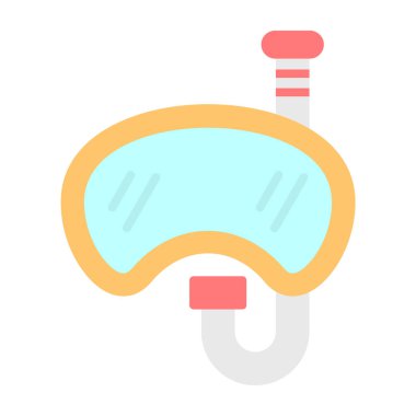 Bir aqualung simgesinin vektör çizimi