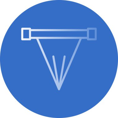 Bir su çemberinin bir simgesinin vektör çizimi