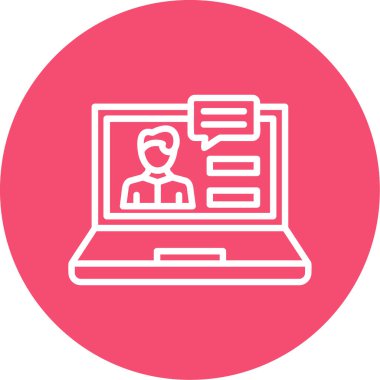 dizüstü bilgisayar simgesi, vektör illüstrasyonu