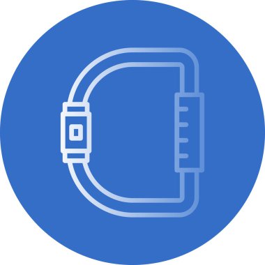 Karabina simgesi, vektör illüstrasyonu