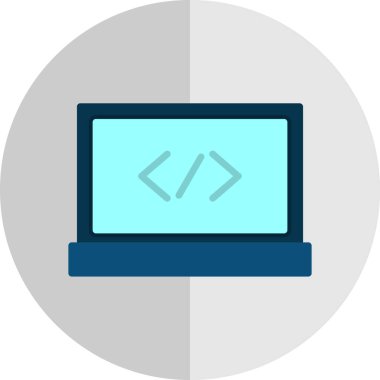 Kod işareti. Kodlama simgesi. vektör illüstrasyonu