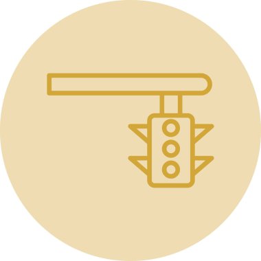 trafik ışığı simgesinin vektör illüstrasyonu 