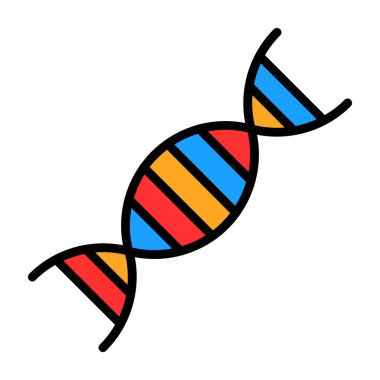 dna. Web simgesi basit illüstrasyon 