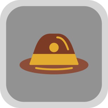 hat simgesi, vektör illüstrasyonu basit tasarım