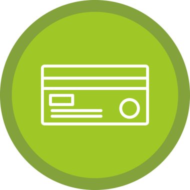 Kredi kartı simgesi, vektör illüstrasyonu