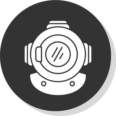 diving helmet icon vector illustration