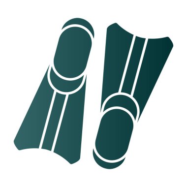 İki palet simgesi, vektör illüstrasyonu