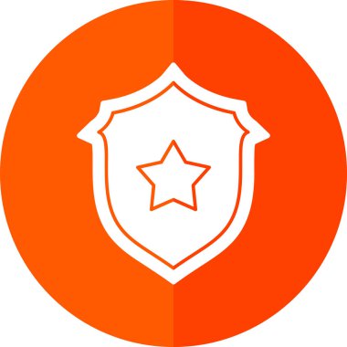 Kalkan. Web simgesi basit illüstrasyon