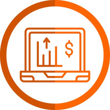 dizüstü bilgisayar simgesi, vektör illüstrasyonu basit tasarım