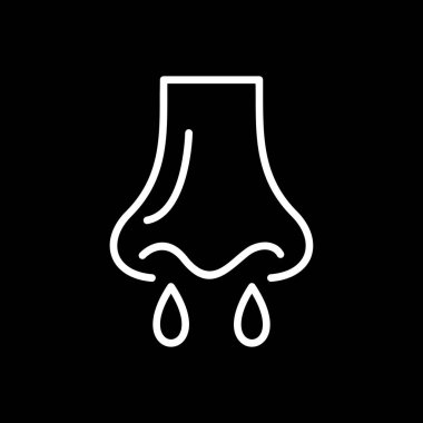 Siyah arkaplanda mantar simgesi. vektör illüstrasyonu.