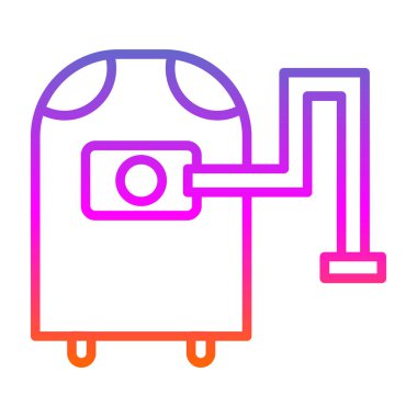 Bir kahve makinesinin vektör çizimi