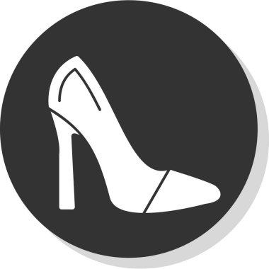 Yüksek topuklu. Web simgesi basit tasarım