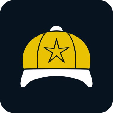 hat simgesi, vektör illüstrasyonu basit tasarım