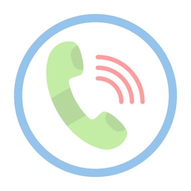 telefon ahizesi simgesi, vektör çizimi basit tasarım