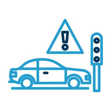 Araba park vektör simgesi