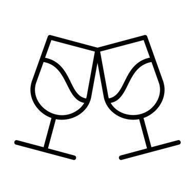 Şarap vektör ikonu. Beyaz arkaplandaki ana vektör çizgisi çizimi. ince çizgi tasarımı.