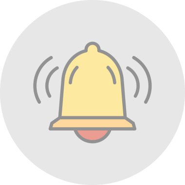 Bir çan simgesinin vektör illüstrasyonu  