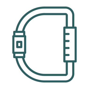 Karabina simgesi, vektör illüstrasyonu