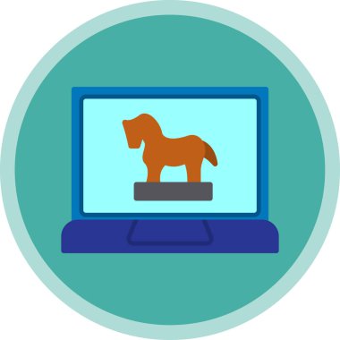 Köpek. Web simgesi basit illüstrasyon