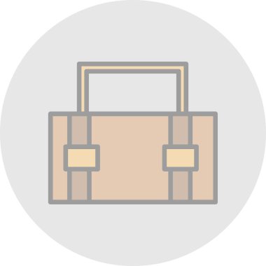  Evrak Çantası'nı web simge vektör çizim 