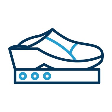 ayakkabı ikonu vektör illüstrasyonu