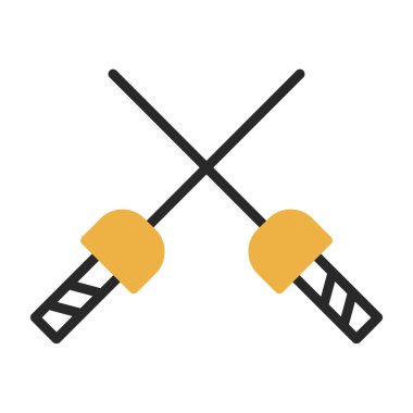 Haç ve kılıç simgesi, basit biçim