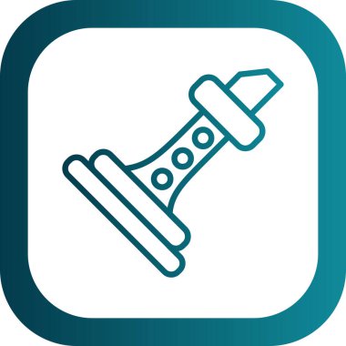 benzersiz kelepçe vektör çizgisi simgesi