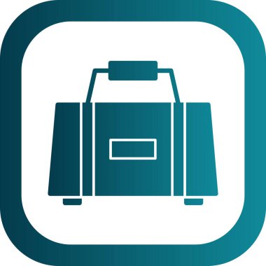 çanta simgesi vektör illüstrasyonu