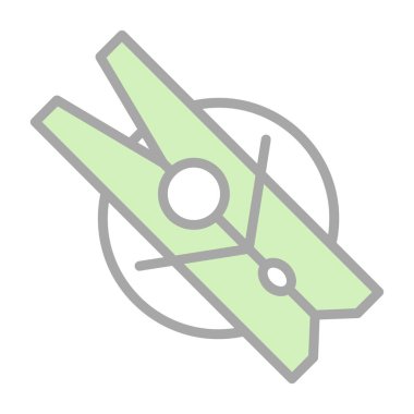 Giysi mandalı simgesinin vektör illüstrasyonu 